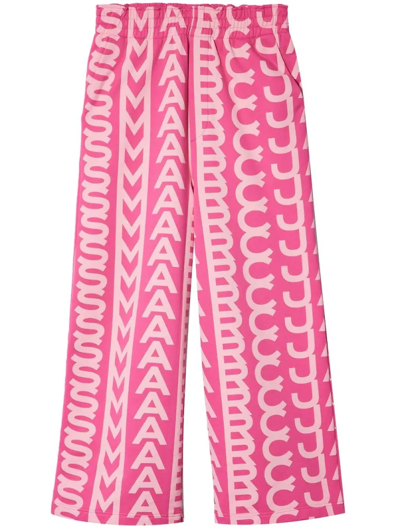 Marc Jacobs träningsbyxor i oversize-modell med monogram - Rosa
