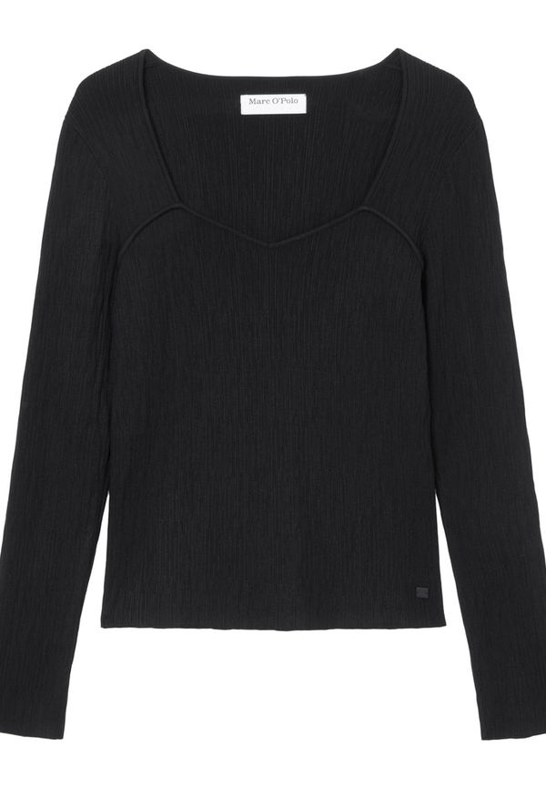 Marc O'Polo - Långärmade toppar - Svart - Dam - Storlek: Xl,L,M,S,Xs