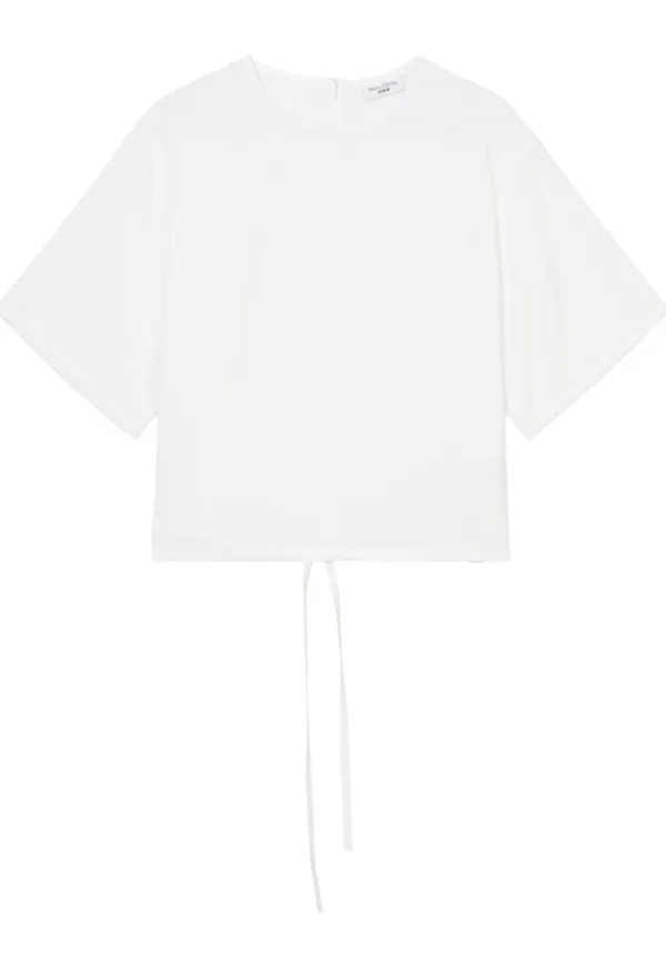 Marc O'Polo Boxy cropped shirt blouse Vit, Dam