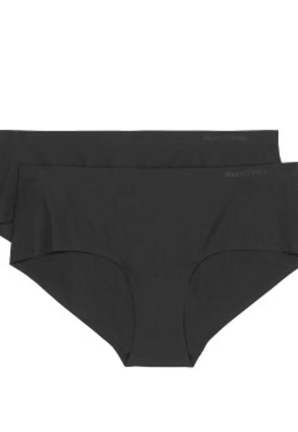 Marc O Polo Elastic Panty Trosor 2P Svart X-Small Dam