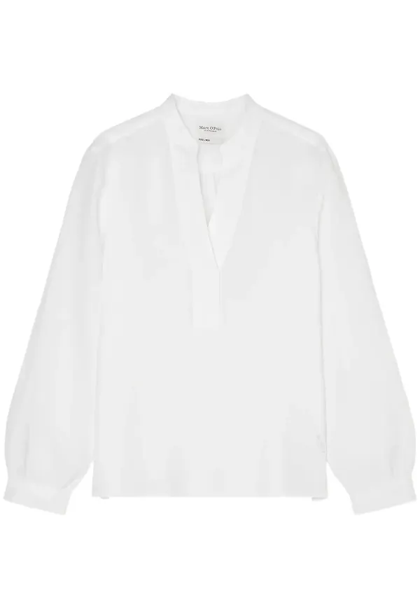 Marc O'Polo långärmad blus - Vit