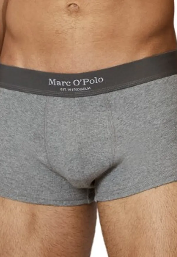 Marc O Polo Men Iconic Rib Trunks Kalsonger 2P Grå bomull Small Herr