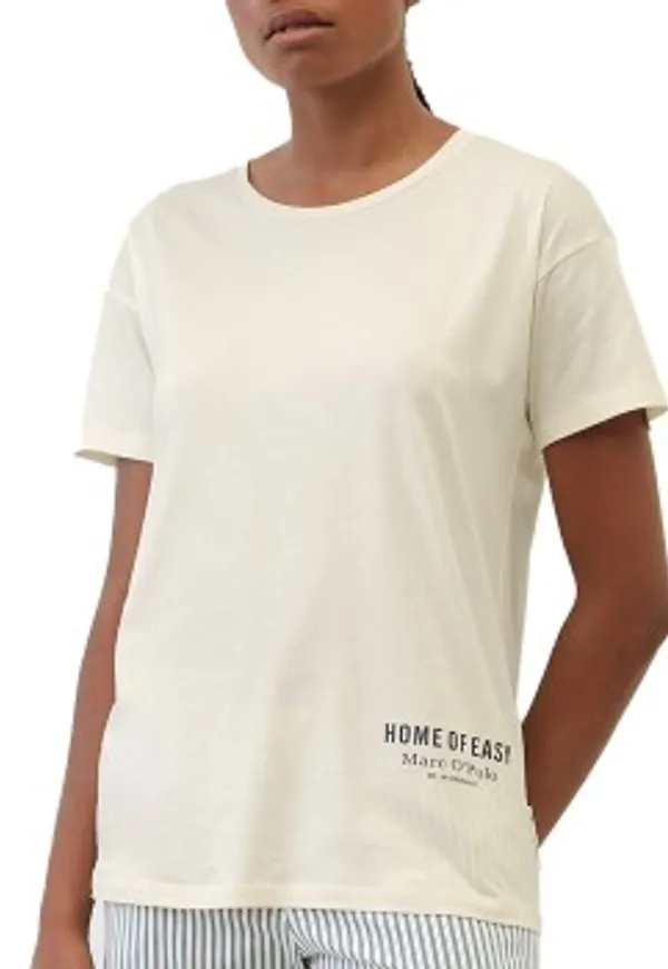 Marc O Polo Mix Program Crew Neck T-shirt Vit XX-Large Dam