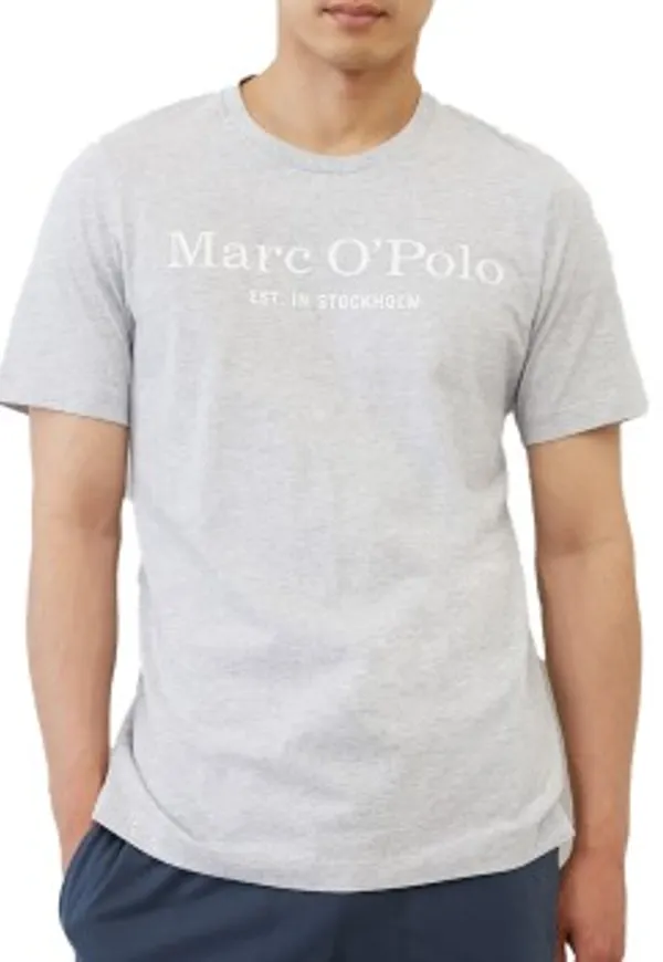 Marc O Polo Organic Cotton Basic SS Pyjama Grå/Blå ekologisk bomull XX-Large Herr