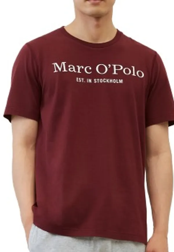 Marc O Polo Organic Cotton Basic SS Pyjama Röd ekologisk bomull XX-Large Herr
