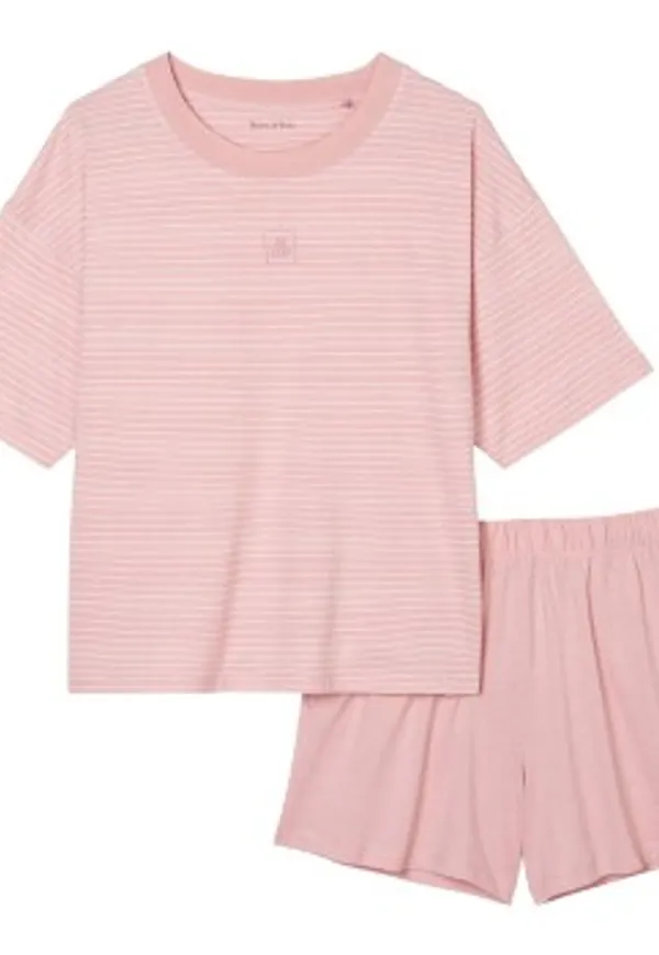 Marc O Polo Organic Cotton Short Pyjama Set Ljusrosa bomull X-Small Dam