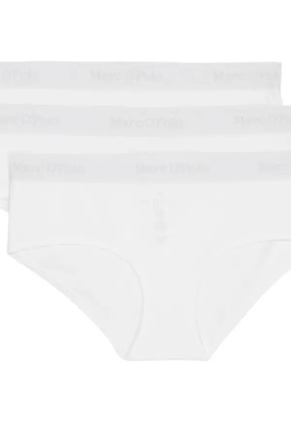 Marc O Polo Panty Trosor 3P Vit bomull Small Dam