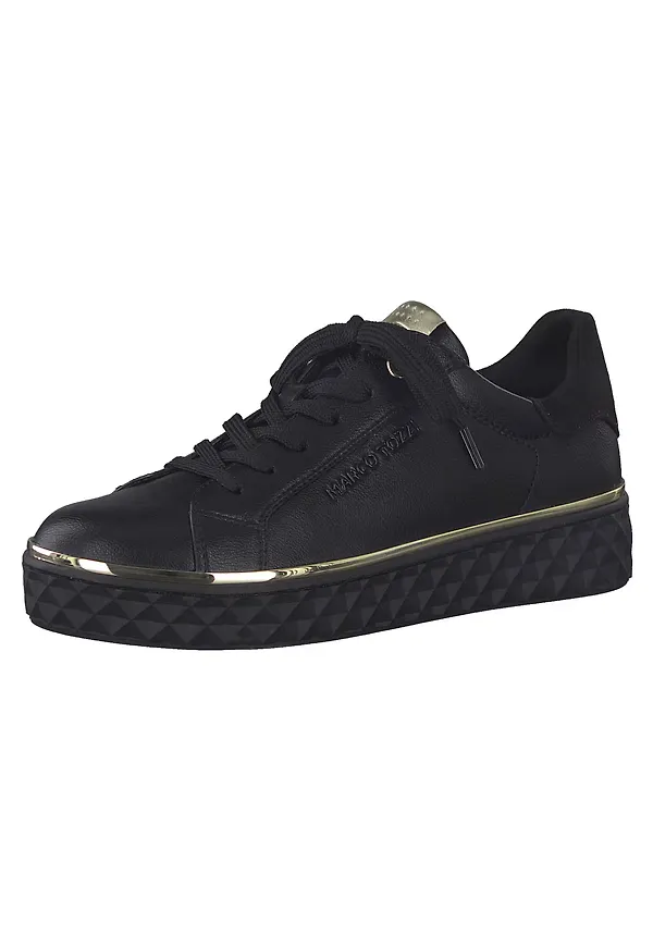 MARCO TOZZI Låg sneaker guld / svart