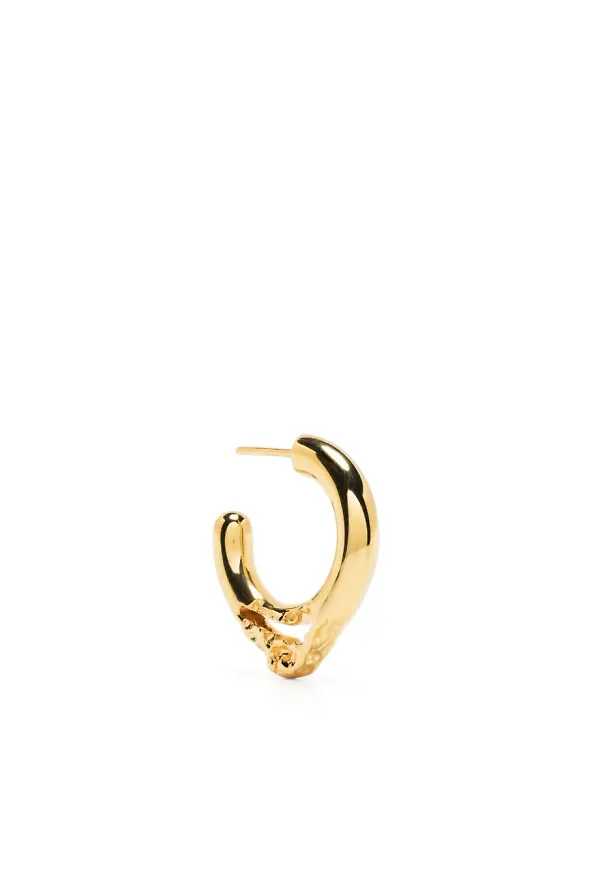 Maria Black hoop i sterlingsilver - Guldfärgad