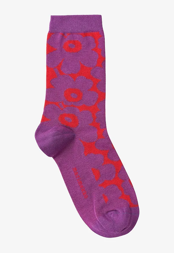 Marimekko - Ankelstrumpor Linjaus Unikko - Lila