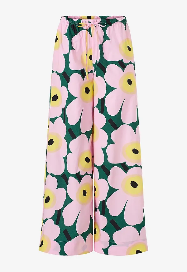 Marimekko - Byxor Puoti Unikko - Grön