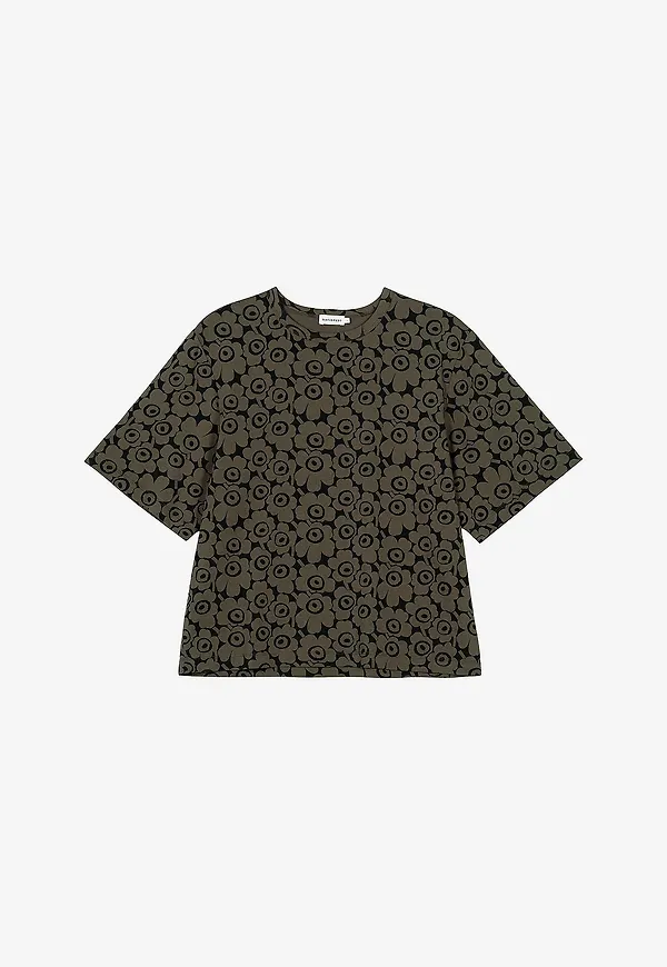 Marimekko - T-shirt Juulia Unikko - Brun