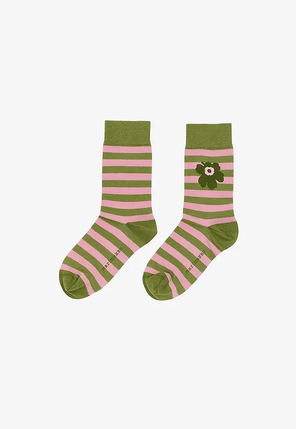 Marimekko - Kasvaa Tasaraita Unikko One - Grön