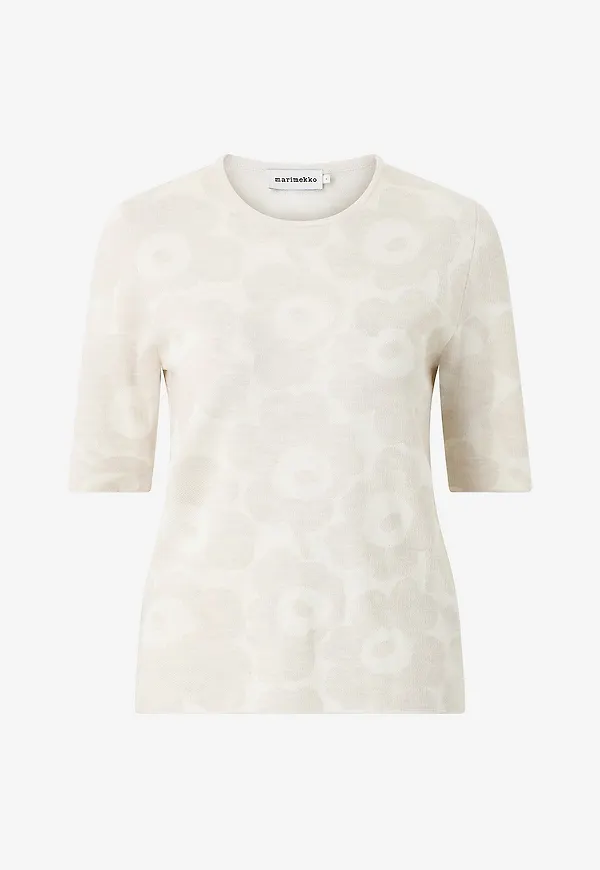 Marimekko - Topp Kertyä Unikko - Vit