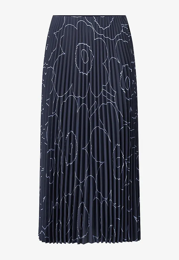 Marimekko - Kjol Pii Piirto Unikko - Blå