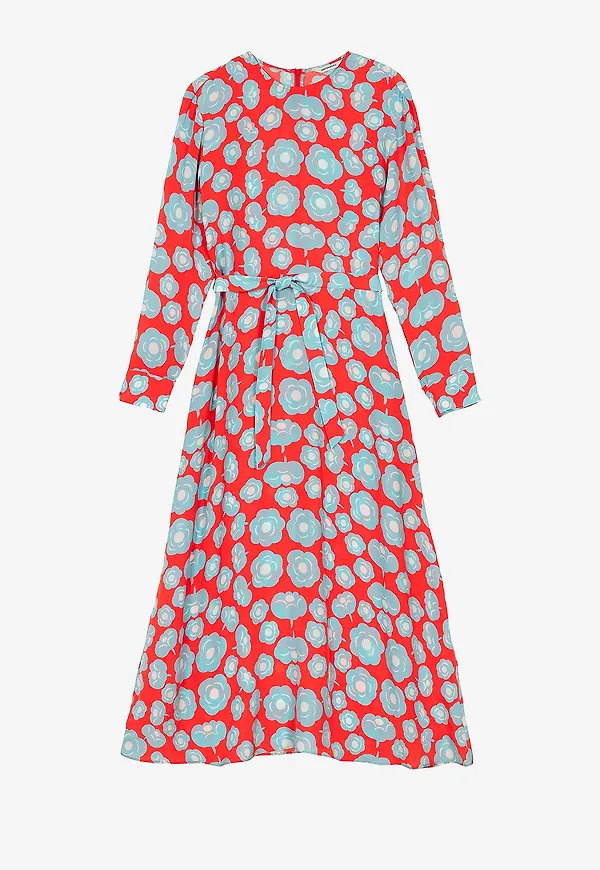 Marimekko - Klänning Combu Tumma - Röd