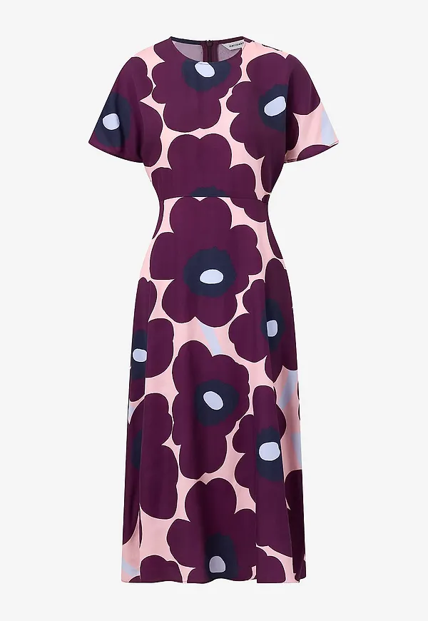 Marimekko - Klänning Heleä Unikko - Lila