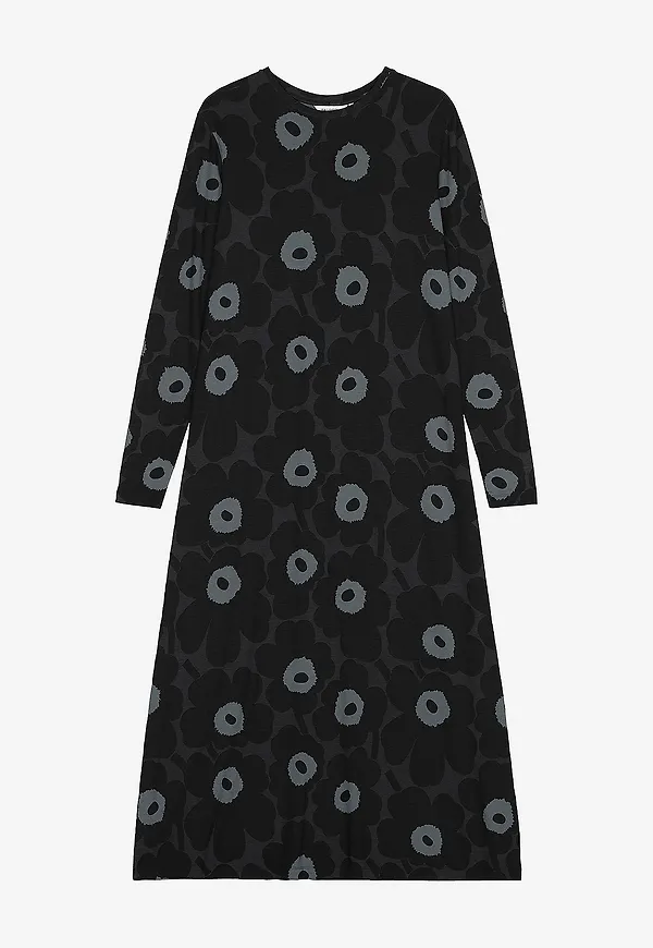 Marimekko - Klänning Kolmin Unikko - Svart