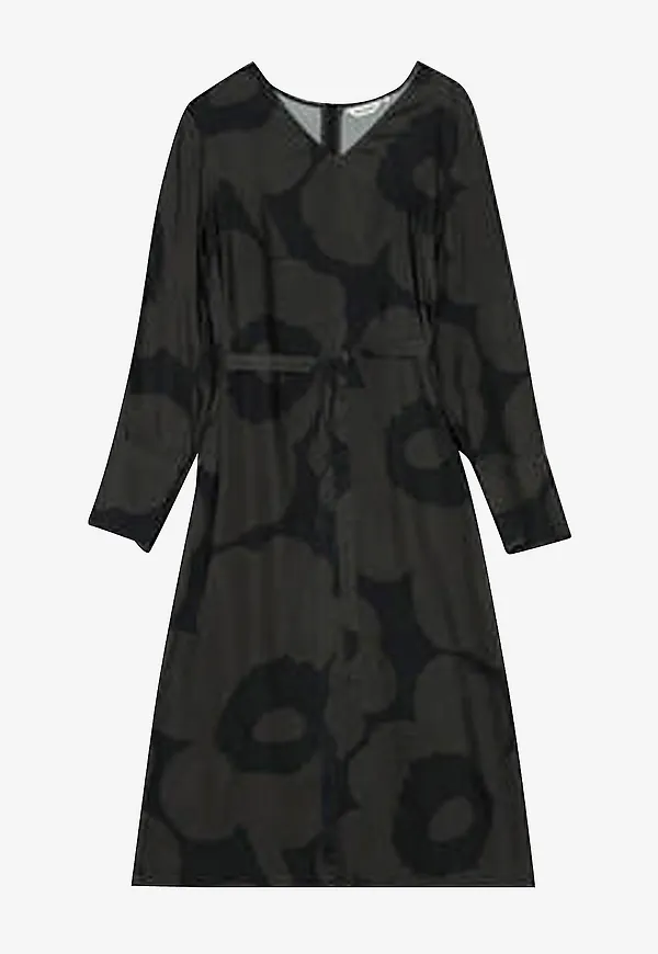 Marimekko - Klänning Nauru Unikko - Grå