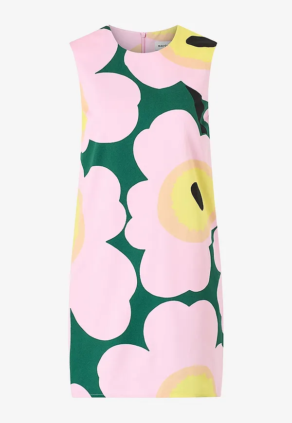 Marimekko - Klänning Siluetti Unikko - Grön