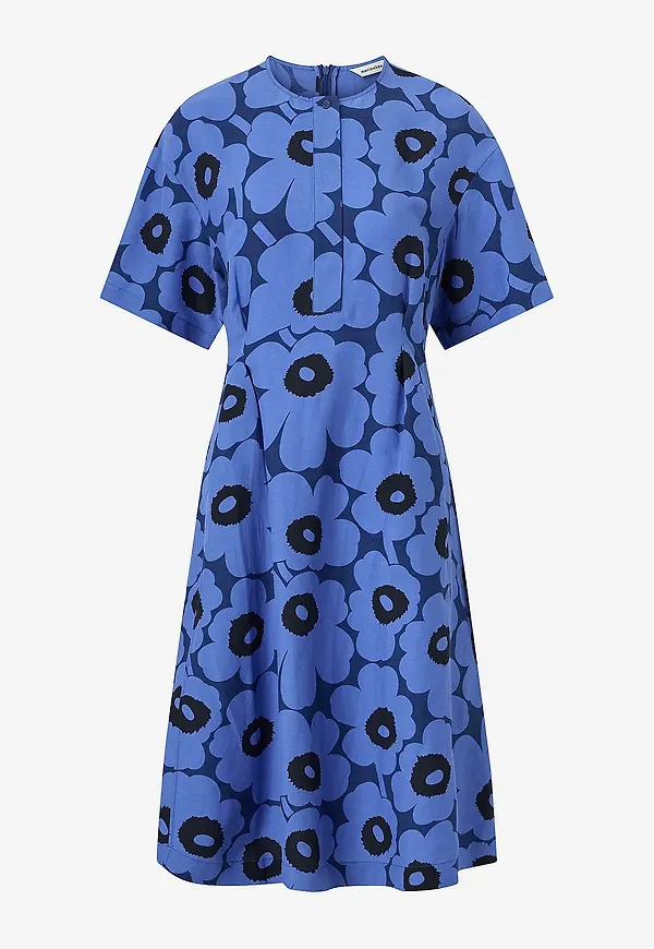 Marimekko - Klänning Vuosi Unikko - Blå