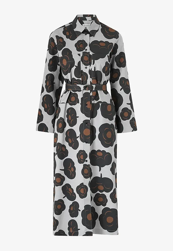 Marimekko - Skjorta Klänning Molla Tumma - Grå