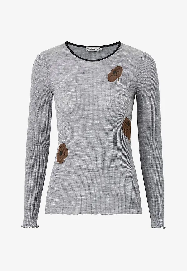 Marimekko - Pullover Polkka Tumma - Grå