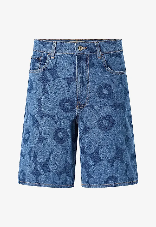 Marimekko - Shorts Maridenim Marssi Unikko - Blå