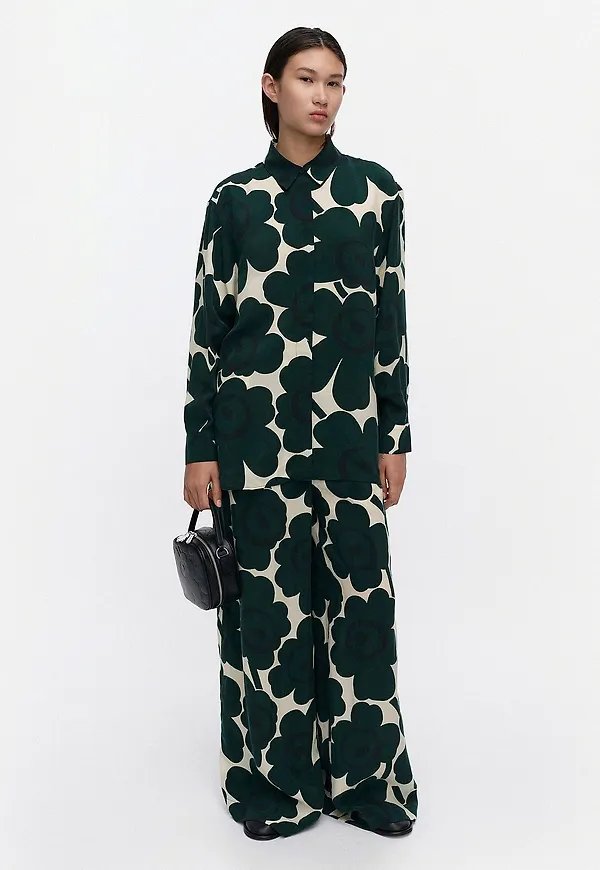 Marimekko - Skjorta Järki Unikko - Grön