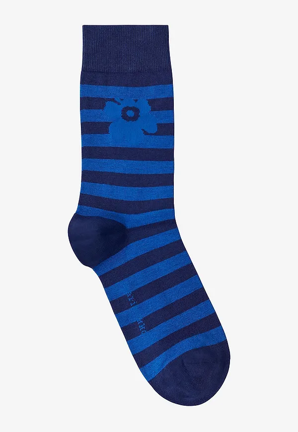 Marimekko - Strumpor Kasvaa Tasaraita Unikko One - Blå
