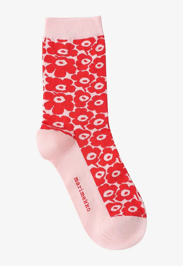 Marimekko - Strumpor Linjaus Pikkuinen Unikko - Röd