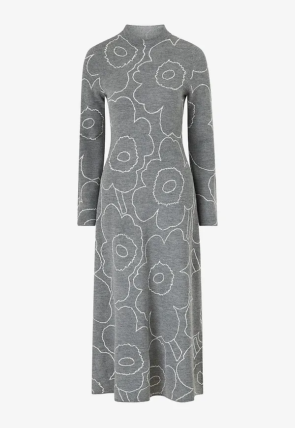 Marimekko - Klänning Willat Piirto Unikko - Grå