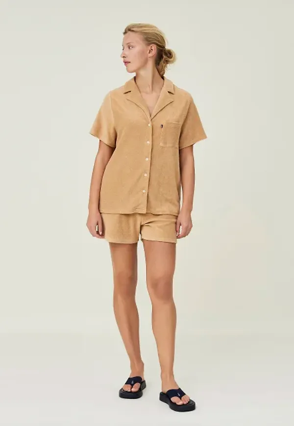 Marina Organic Cotton Terry Short Sleeve Shirt