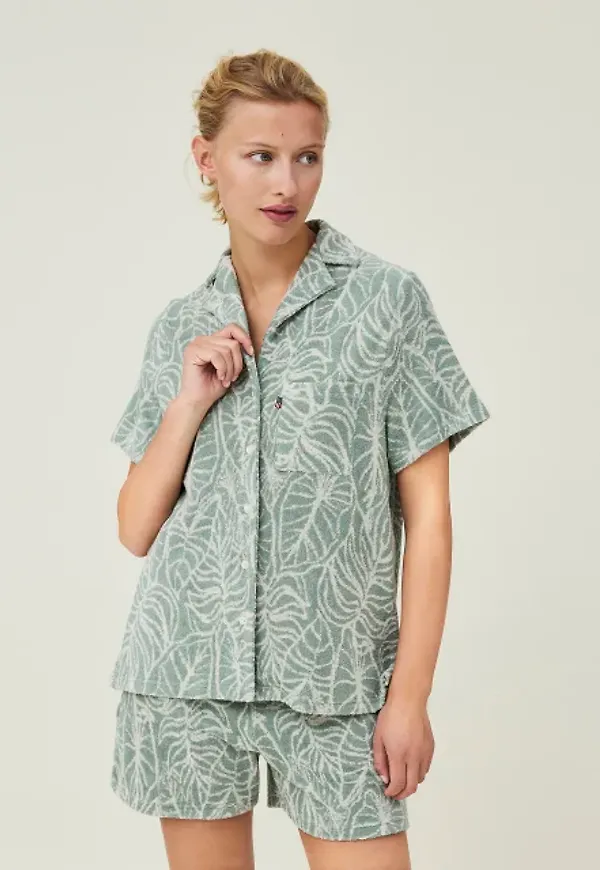 Marina Organic Cotton Terry Short Sleeve Shirt