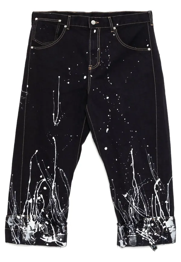marina yee jeans med vida ben - Blå