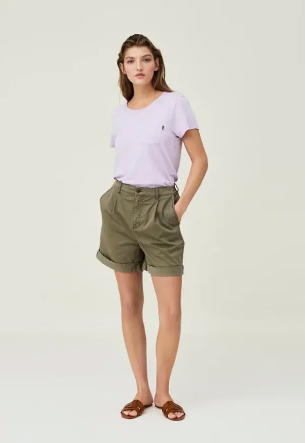 Marissa Cotton Canvas Shorts