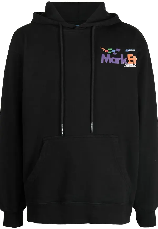 MARKET Express Racing hoodie - Svart
