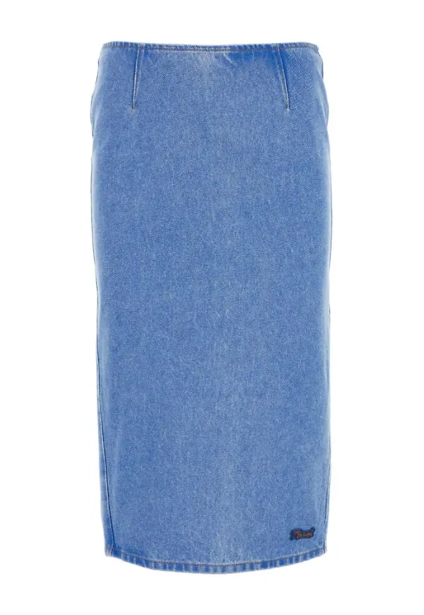 Marni, Kjol, Dam, 2Xs, Denim, Stilren jeanskjol