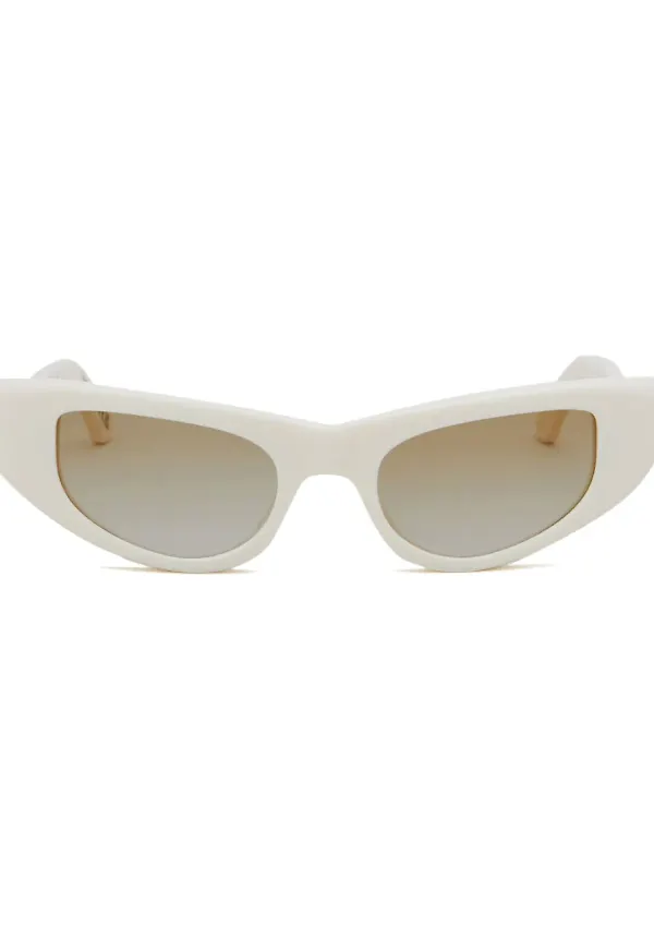 Marni Eyewear tonade cat eye-solglasögon - Vit