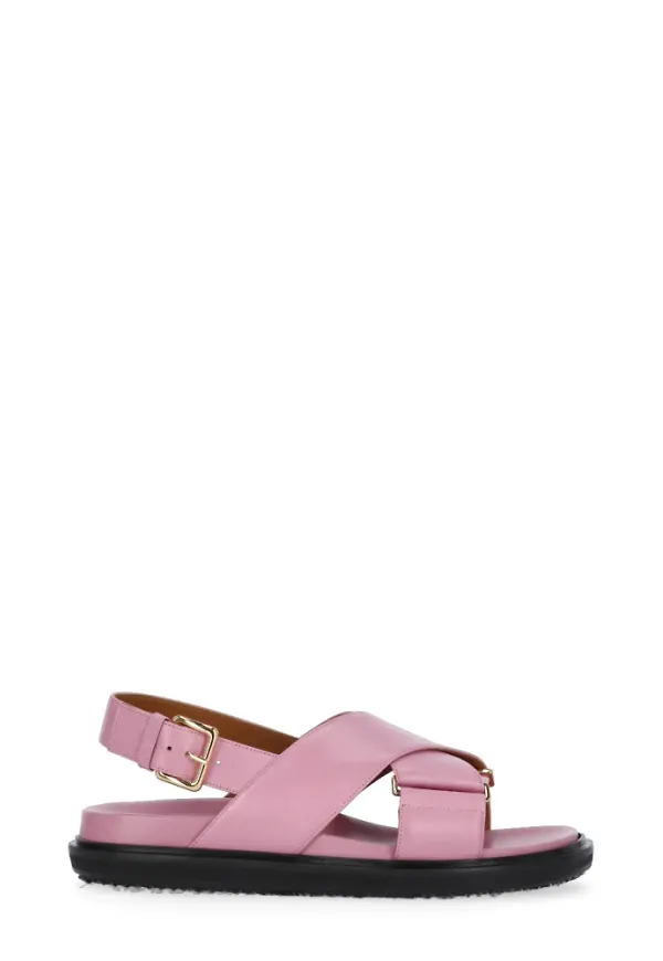 Marni Platta sandaler Rosa, Dam