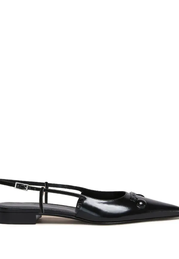Marni slingback-sandaler med spetsig tå - Svart