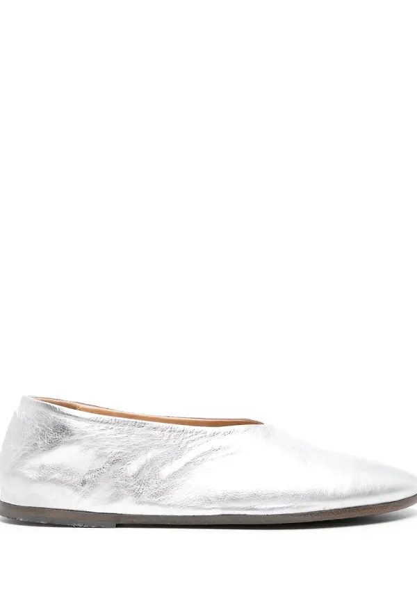 Marsèll Coltellaccio ballerinaskor - Silverfärgad