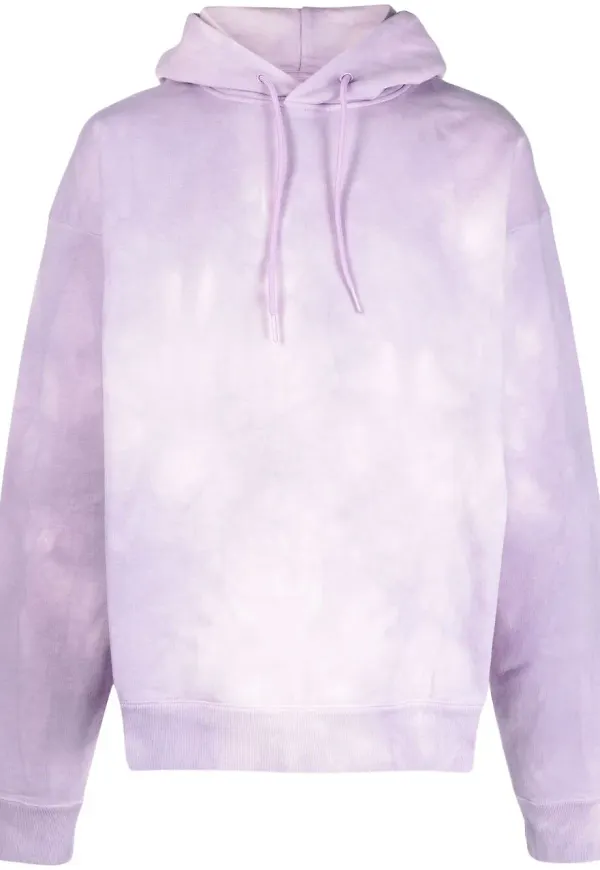 Martine Rose batikmönstrad hoodie - Rosa