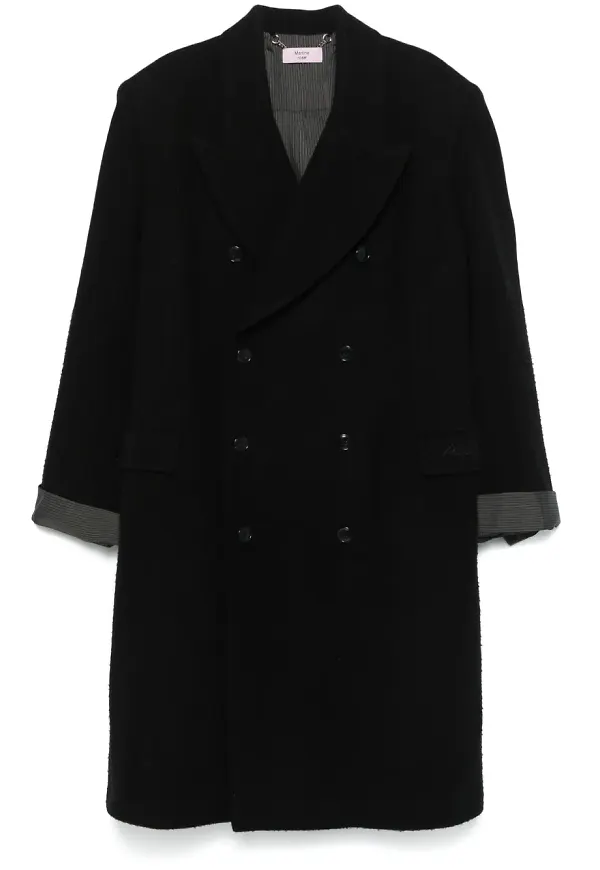 Martine Rose kappa med plisserad finish - Svart