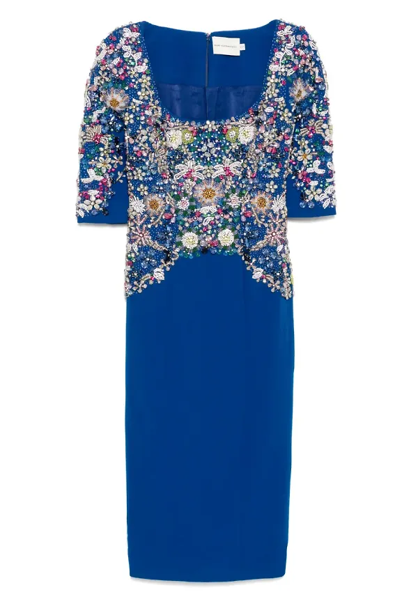 Mary Katrantzou Agave klänning - Blå
