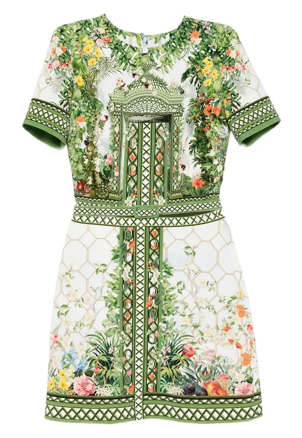 Mary Katrantzou blommig klänning - Blå