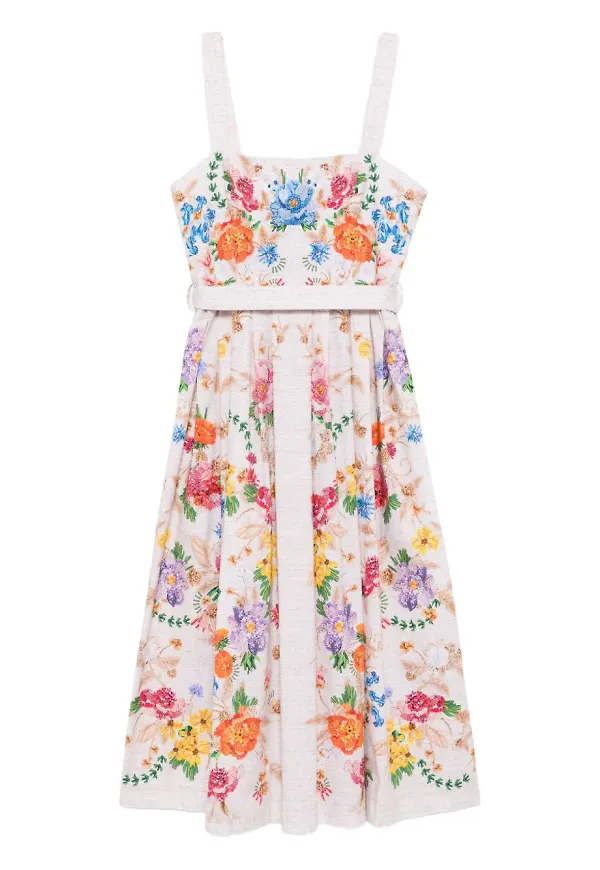 Mary Katrantzou blommig klänning - Neutral