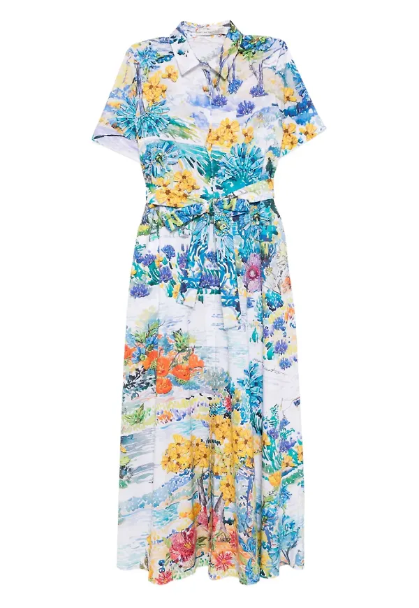 Mary Katrantzou blommig klänning - Vit – Farfetch