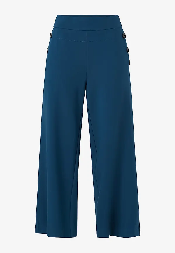 Masai - Byxor Prisca Casual Cropped - Blå