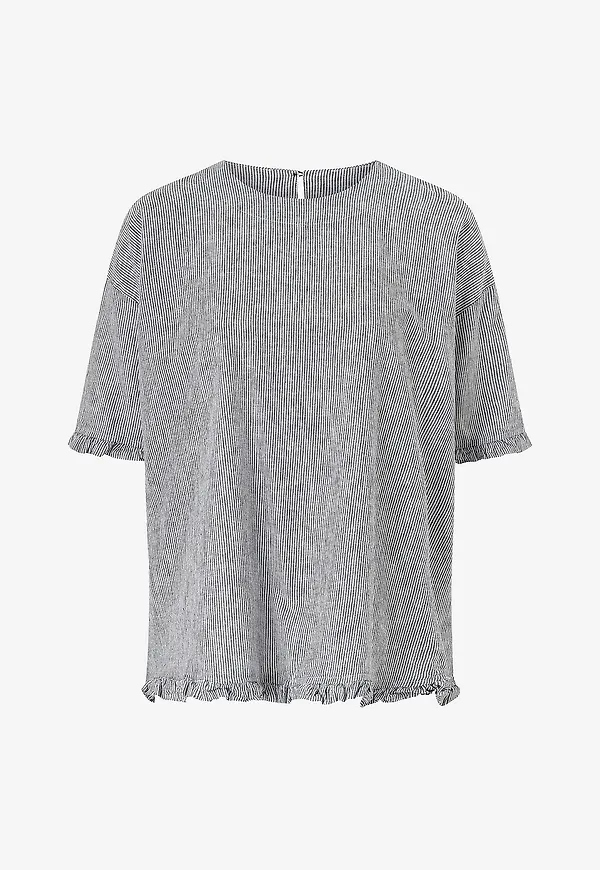Masai - Linneblus Top MaDreuma - Svart